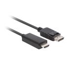 Lanberg display port (M) V1.1 -> HDMI (M) cable 1m, black