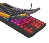 Genesis Gaming Keyboard Thor 230 TKL Anchor Gray Positive US RGB Mechanical Outemu Red