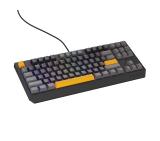 Genesis Gaming Keyboard Thor 230 TKL Anchor Gray Positive US RGB Mechanical Outemu Red