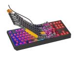 Genesis Gaming Keyboard Thor 230 TKL Anchor Gray Positive US RGB Mechanical Outemu Red