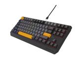 Genesis Gaming Keyboard Thor 230 TKL Anchor Gray Negative US RGB Mechanical Outemu Red