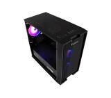 Genesis PC Case Irid 353 ARGB MATX Mini Tower Window, Black