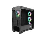 Genesis PC Case Irid 503 ARGB V2 MATX Mini Tower Window, Black