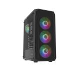 Fury PC Case Shobo SH4F RGB Midi Tower, Window, Black