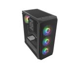 Fury PC Case Shobo SH4F RGB Midi Tower, Window, Black