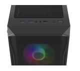 Fury PC Case Shobo SH4F RGB Midi Tower, Window, Black