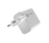 Natec USB Charger  Ribera Gan 1X USB-A + 1X USB-C 65W, White