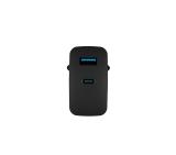 Natec USB Charger  Ribera Gan 1X USB-A + 1X USB-C 65W, Black