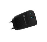 Natec USB Charger  Ribera Gan 1X USB-A + 1X USB-C 30W, Black