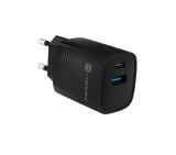 Natec USB Charger  Ribera Gan 1X USB-A + 1X USB-C 30W, Black