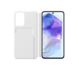 Samsung A55 Smart View Wallet Case White