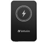 Verbatim MCP-5BK Power Pack 5000 mAh with UBS-C® PD 20W / Magnetic Wireless Charging 15W Black