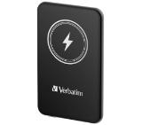 Verbatim MCP-5BK Power Pack 5000 mAh with UBS-C® PD 20W / Magnetic Wireless Charging 15W Black