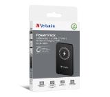 Verbatim MCP-10BK Power Pack 10000 mAh with UBS-C® PD 20W / Magnetic Wireless Charging 15W Black