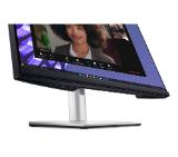 Dell P2424HEB, 23.8" Video Conferencing, FullHD (1920x1080) AG, IPS, 16:9, 5ms, 1000:1, 250 cd/m2,  99% sRGB, HDMI, DP, USB-C, USB 3.2 hub, RJ45, 1x 4MP RGB + IR 2K camera, 2x digital mic, 2x 5W speaker, Height Adj, Pivot, Swivel, Tilt, Black