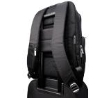 Acer Business Backpack 15.6" Antimicrobial Material, Security zip pocket for wallet/passport on the back, Black