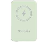 Verbatim MCP-5GN Power Pack 5000 mAh with UBS-C® PD 20W / Magnetic Wireless Charging 15W Green