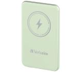 Verbatim MCP-5GN Power Pack 5000 mAh with UBS-C® PD 20W / Magnetic Wireless Charging 15W Green