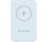 Verbatim MCP-5BE Power Pack 5000 mAh with UBS-C® PD 20W / Magnetic Wireless Charging 15W Blue
