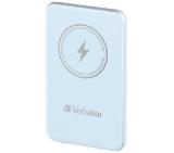 Verbatim MCP-5BE Power Pack 5000 mAh with UBS-C® PD 20W / Magnetic Wireless Charging 15W Blue