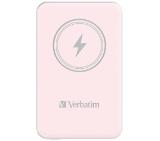 Verbatim MCP-5PK Power Pack 5000 mAh with UBS-C® PD 20W / Magnetic Wireless Charging 15W Pink