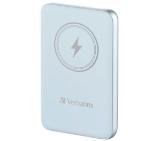 Verbatim MCP-10BE Power Pack 10000 mAh with UBS-C® PD 20W / Magnetic Wireless Charging 15W Blue