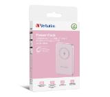 Verbatim MCP-10PK Power Pack 10000 mAh with UBS-C® PD 20W / Magnetic Wireless Charging 15W Pink