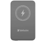 Verbatim MCP-10GY Power Pack 10000 mAh with UBS-C® PD 20W / Magnetic Wireless Charging 15W Grey