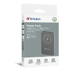 Verbatim MCP-10GY Power Pack 10000 mAh with UBS-C® PD 20W / Magnetic Wireless Charging 15W Grey