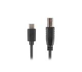 Lanberg USB-C (M) -> USB-B (M) 2.0 ferrite cable 1.8m, black