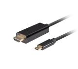 Lanberg USB-C (M) -> HDMI(M) 2.0 4K 60hz cable 0.5m, black