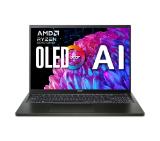 Acer Swift Edge SFE16-44-R72Z, AMD Ryzen 7 8840U with Personal AI(up to 5.1GHz, 16MB), 16" 3.2K OLED 120Hz, WQXGA+(3200x2000), 32GB LPDDR5, 1024GB PCIe NVMe SSD, AMD Radeon, Micro SD reader, QHD cam+mic, FPR, WiFi 6E, BT, KB Backlit, Win 11 Home, Black