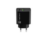 Natec USB Charger Ribera 1X USB-A + 1X USB-C 20W, Black