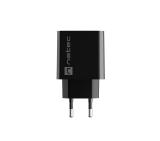 Natec USB Charger Ribera 1X USB-A + 1X USB-C 20W, Black