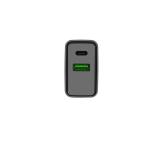 Natec USB Charger Ribera 1X USB-A + 1X USB-C 20W, Black