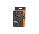 Natec USB Charger Ribera 1X USB-A + 1X USB-C 20W, Black