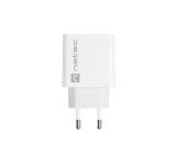 Natec USB Charger Ribera 1X USB-A 18W, White