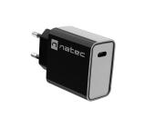 Natec USB Charger Ribera 1X USB-C 20W, Black