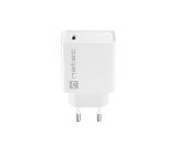 Natec USB Charger Ribera 1X USB-C 20W, White