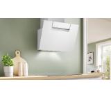 Bosch DWK67FN20, SER4, Wall hood 60 cm, A+, EcoSilence Drive, Alexa voice control, transparent glass, white print, max 431 m3/h, 56 dB, HC