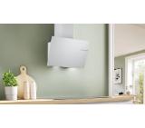 Bosch DWK65DK20, SER2, Wall hood 60 cm, A, LED lights, transparent glass, white print, max 430 m3/h, 60 dB