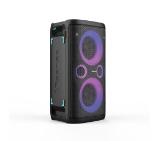 Hisense Party Rocker One Plus (HP110) Bluetooth Speaker with 300W Power, Built-in Woofer, Karaoke Mode, Built-in Wireless Charging Pad, AUX Input and Output, USB, 15 Hour Long-Lasting Battery 4 x 2500Ah, 2x mics included