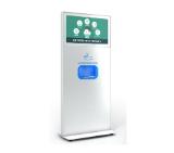 Cletech ZSD Hand Sanitizer Dispenser Kiosk Landscape 24" White