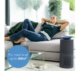 Beurer LR 401 WIFI / BT Air purifier with fabric cover- App-controlled  "beurer FreshHome" app; CADR  approx. 266 m3/h; Smart Sensor PM 2.5 µg / m3; three-layered filter system; 4 levels + Turbo; Timer; Colored indoor air quality indicator; 69m2