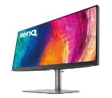 BenQ PD3420Q 34"W IPS LED 5ms 3440x1440 2K QHD, Design Mon, WQHD, AQCOL.,100% sRGB/98% P3,HDR400, B.I.,LBL,KVM, ICCsync, CAD/CAM, DualView, Contr.1000:1, 350 cd/m2, 2xHDMI,DP,USB-C(PD65W, DP Alt Mode),USB-C/USB 3.0x2, Sp.2x2.5W, HAdj., Swivel,Tilt, Gray