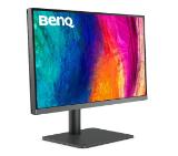 BenQ PD2706U, 27" IPS LED, 5ms,3840x2160 4K UHD, Designer, AQCOLOR, 95% P3, 99% Rec.709, 99% sRGB, HDR10, B.I., LBL, KVM Switch, ICCsync, CAD/CAM, DualView, 1200:1, 350 cd/m2, HDMI, DP, USB Type-C(65W, DP alt), Speak.2x2.5W, Height Adj.,Swivel,Tilt, Gray