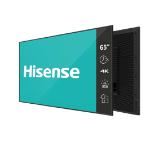 Hisense Digital Signage 65" GM series, 18/7. 4k, DLED, 60Hz, 500 nit, 1200:1, 8 ms, WiFi, BT 5.1, LAN, Android 11, VESA 400 x 400, Anti-glare, Black