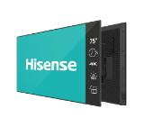 Hisense Digital Signage 75" GM series, 18/7. 4k, DLED, 60Hz, 500 nit, 1200:1, 8 ms, WiFi, BT 5.1, LAN, Android 11, VESA 600x400 , Anti-glare, Black