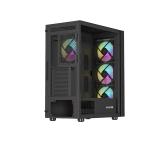 Genesis PC Case DIAXID 605 RGB Mini Tower Window, Black