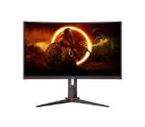 AOC C27G2Z3/BK, 27" Curved 1500R VA WLED, 1920x1080@280Hz, 1ms GtG, 0.5MPRT, 300cd m/2, 4000:1, 80M:1 DCR, Adaptive Sync, FlickerFree, Blue Light tech. Soft., Tilt, Height Adjust, Swivel, 2xHDMI, DP